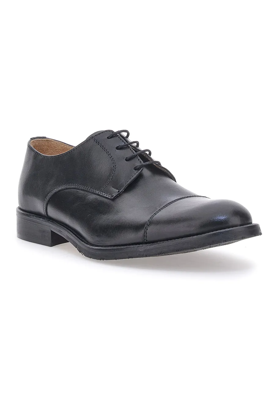Scarpe Stringate Vera Pelle Nere Pittarello 5051