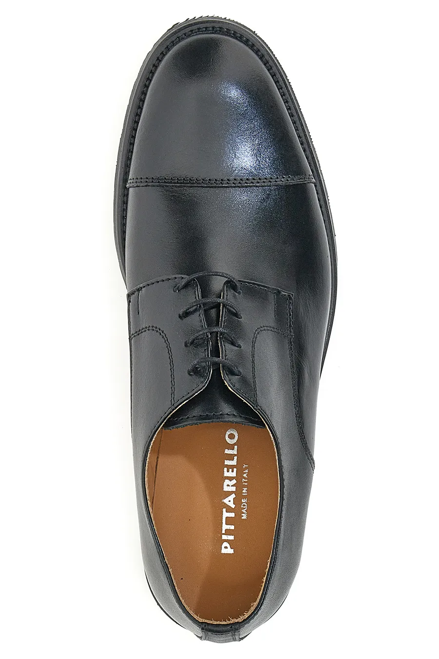 Scarpe Stringate Vera Pelle Nere Pittarello 5051