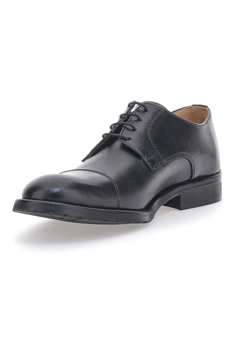 Scarpe Stringate Vera Pelle Nere Pittarello 5051