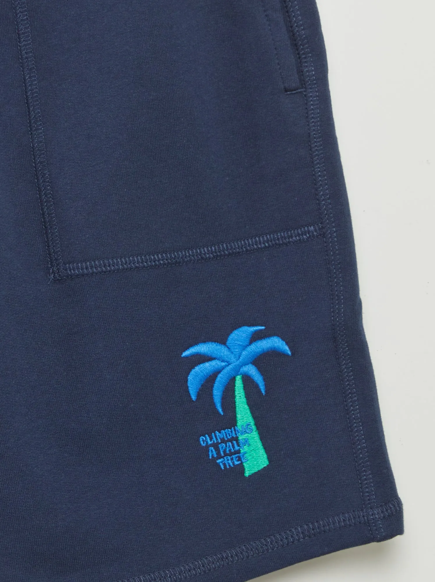 Shorts in tessuto felpato - NERO