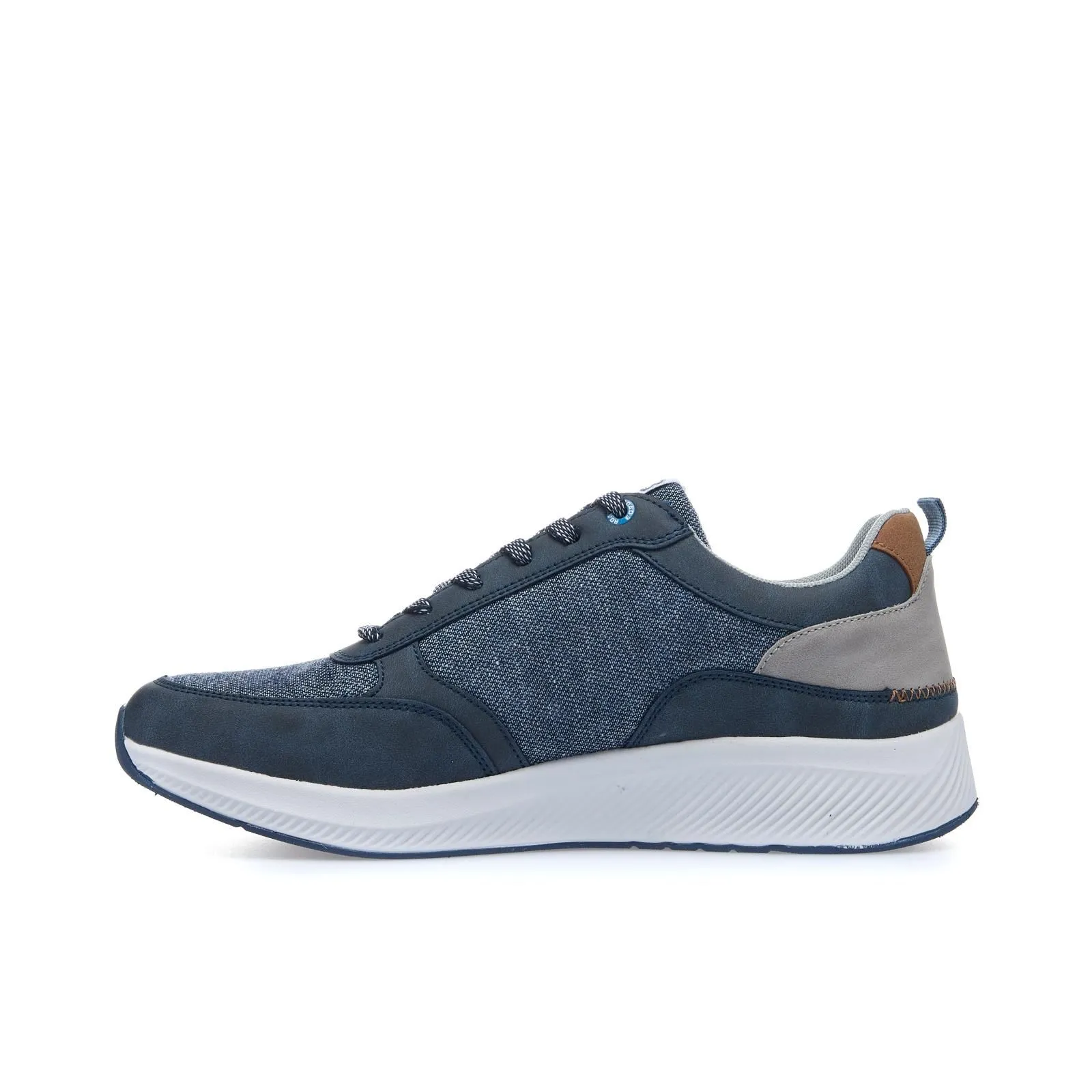 Sneakers blu in tessuto
