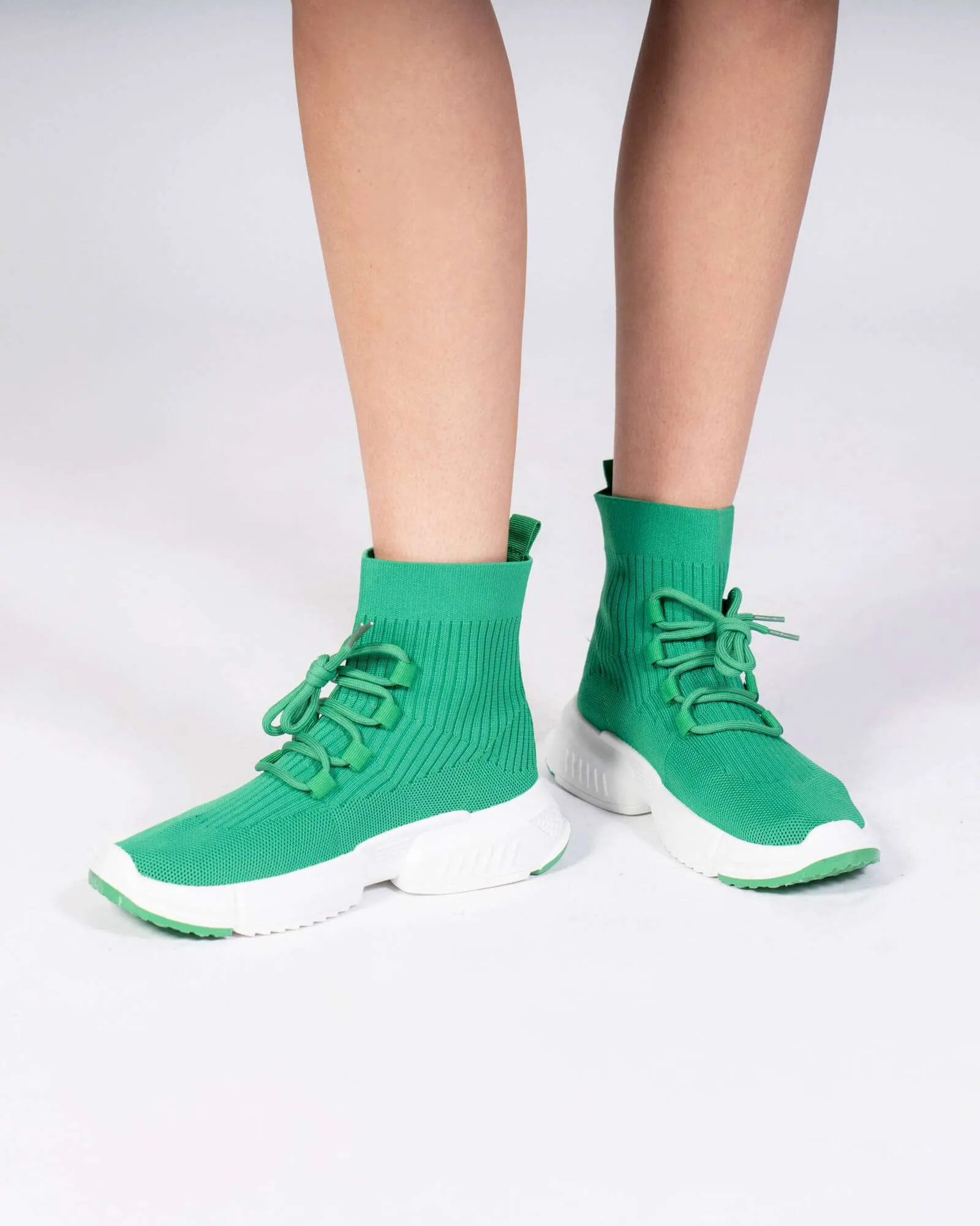 Sneakers in tessuto – Verde