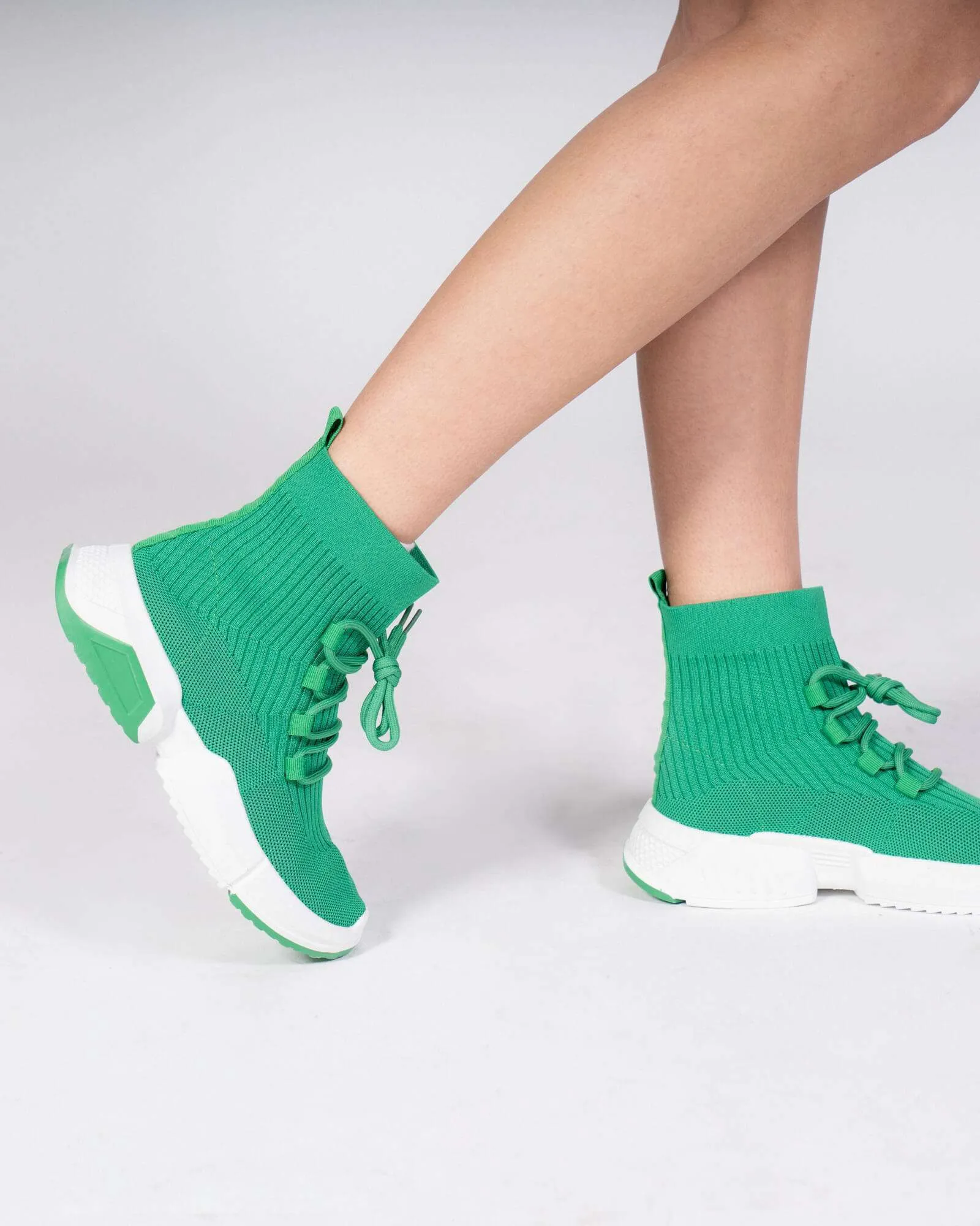 Sneakers in tessuto – Verde