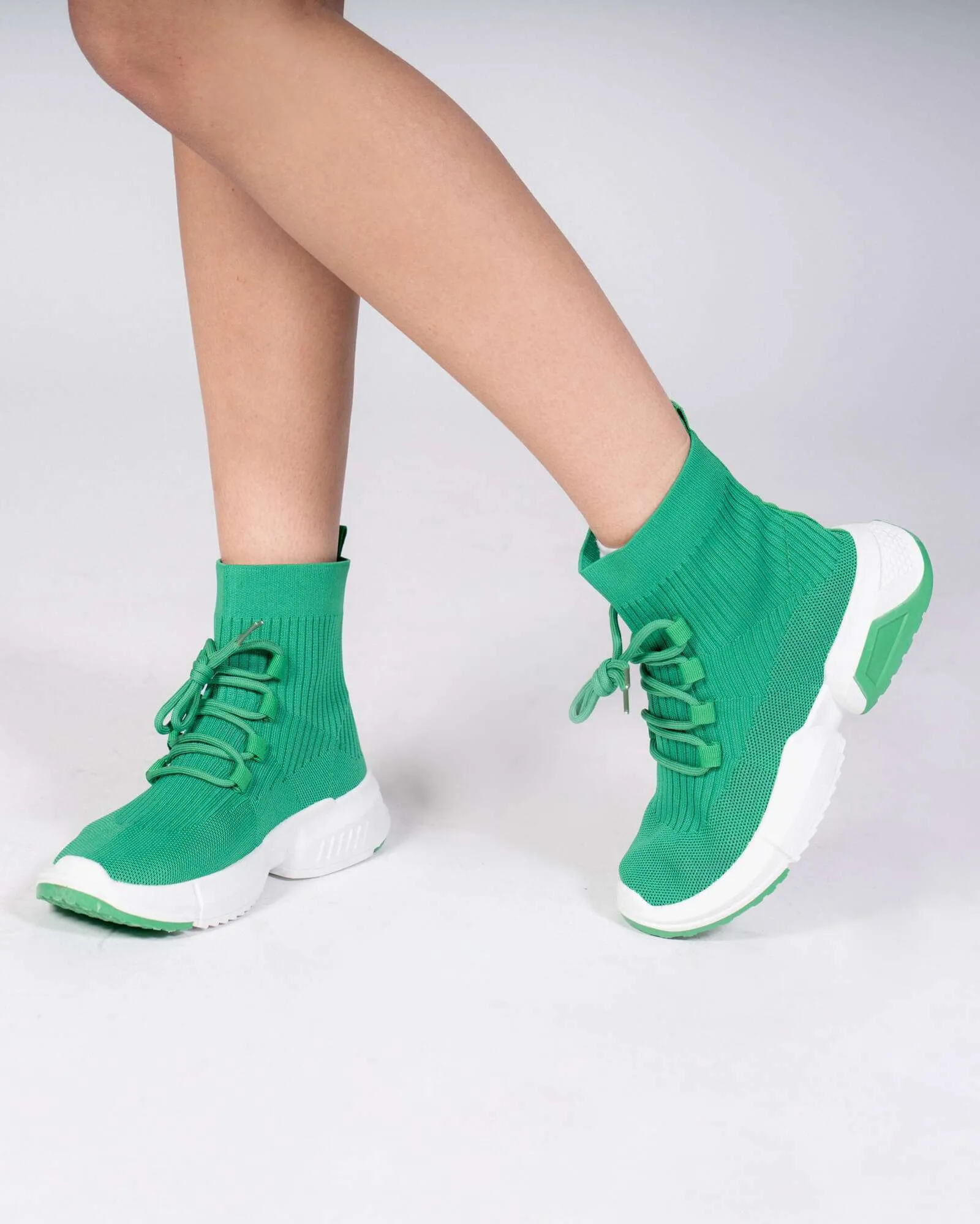 Sneakers in tessuto – Verde