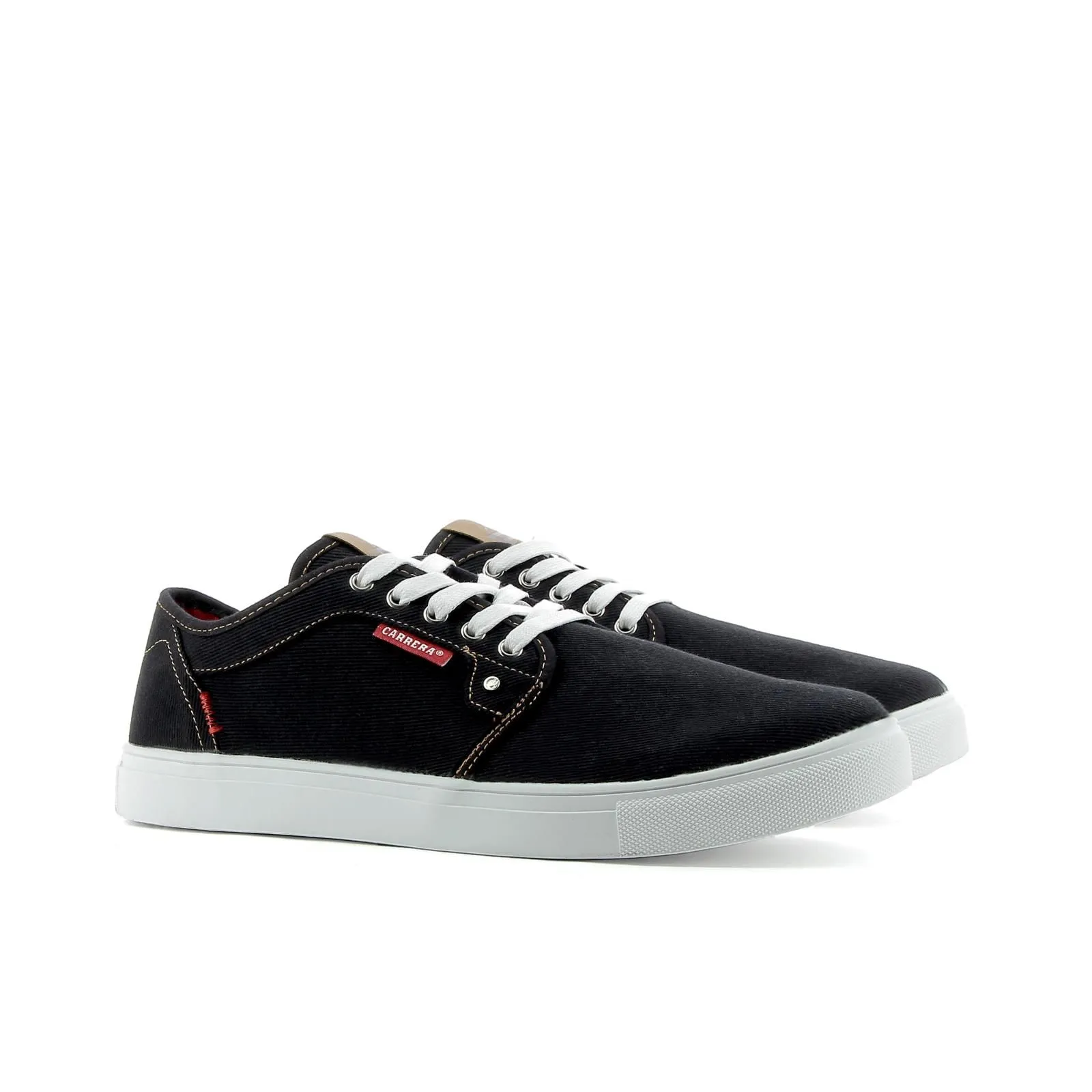 Sneakers nere in tessuto
