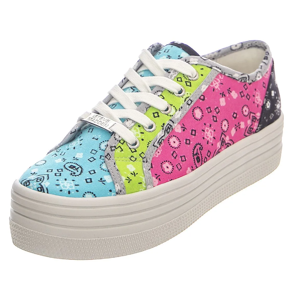 Steve Madden Bobbi - Scarpe Stringate Profilo Basso Donna Multicolore    