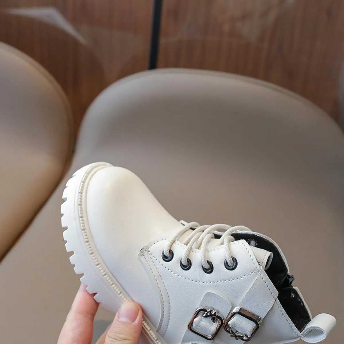 Stivali da ragazza con tacco basso antiscivolo Scarpe comode da ragazza primavera autunno per bambini Scarpe eleganti formali di