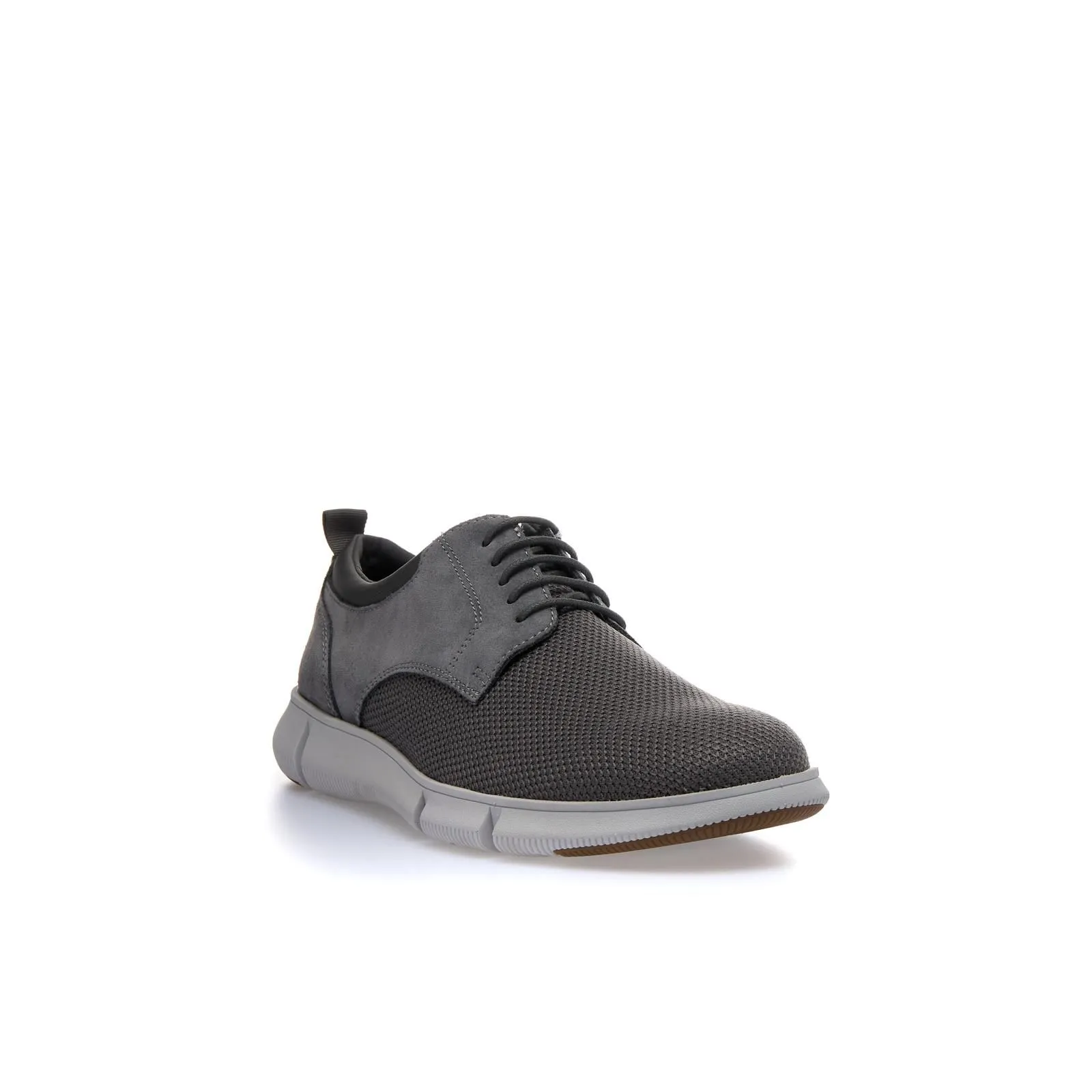 Stringate grigie sportive in tessuto