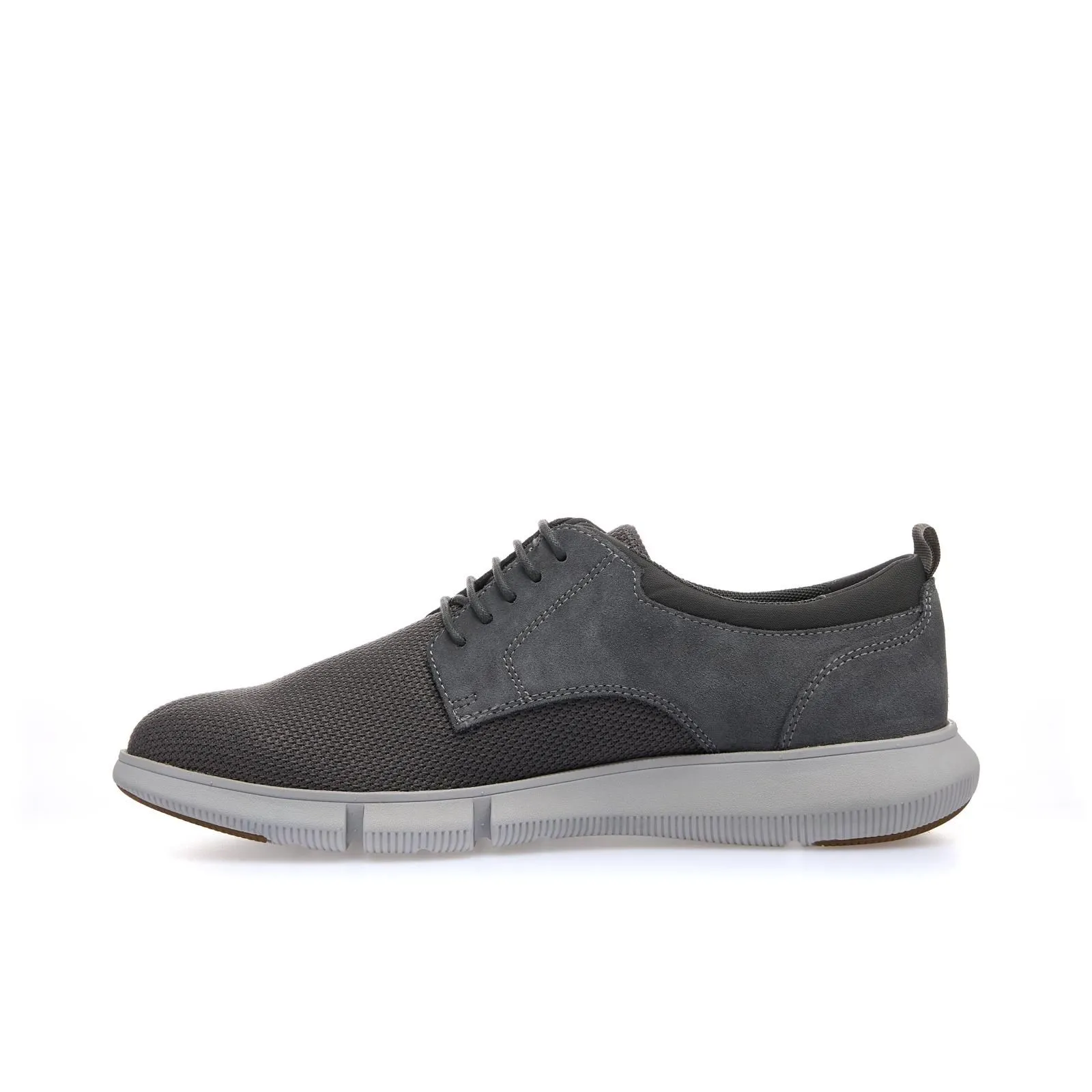 Stringate grigie sportive in tessuto