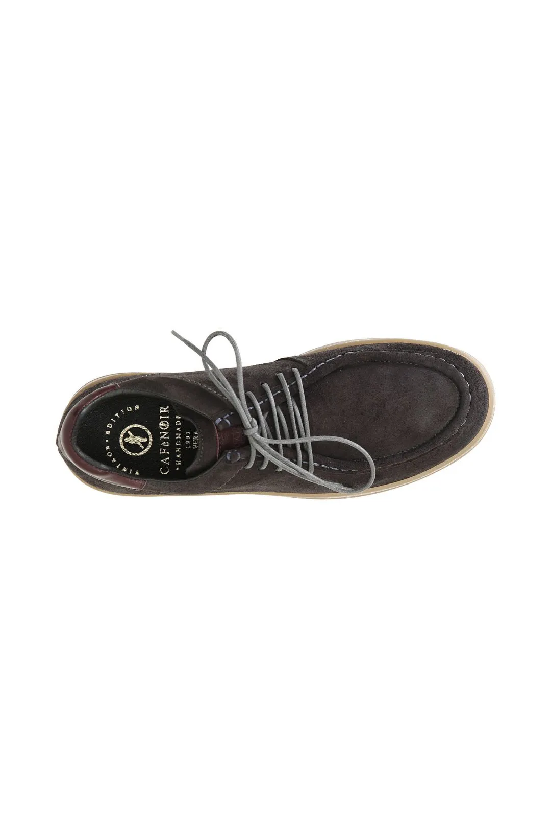 stringate maschili casual con bordo vaschetta in pelle scamosciata
