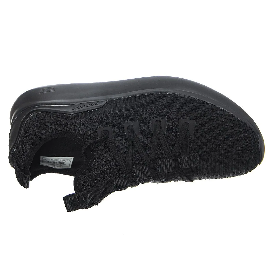 SUPRA Factor - Scarpe Stringate Profilo Basso Uomo Nere    