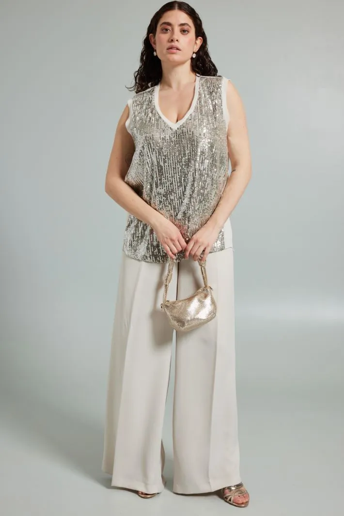 Top con paillettes