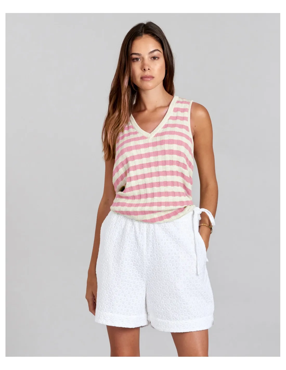 TOP IN MAGLINA DI COTONE BIOLOGICO "MALA"