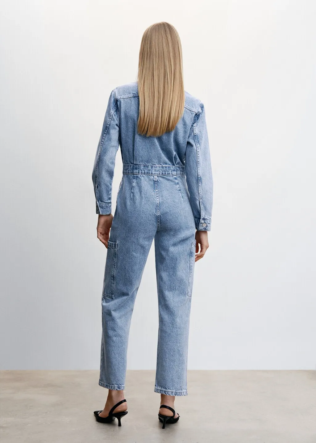 Tuta denim cargo
