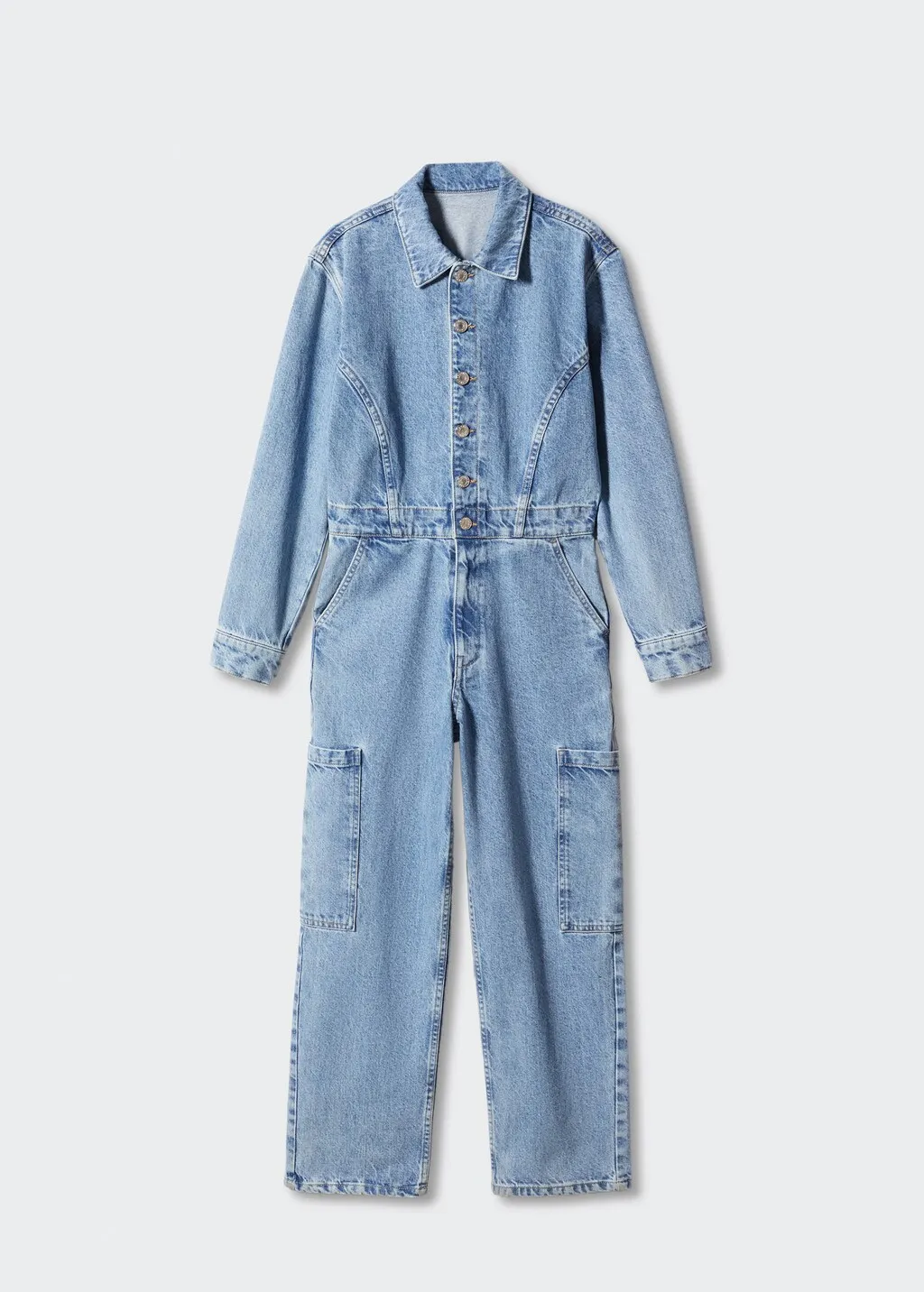 Tuta denim cargo