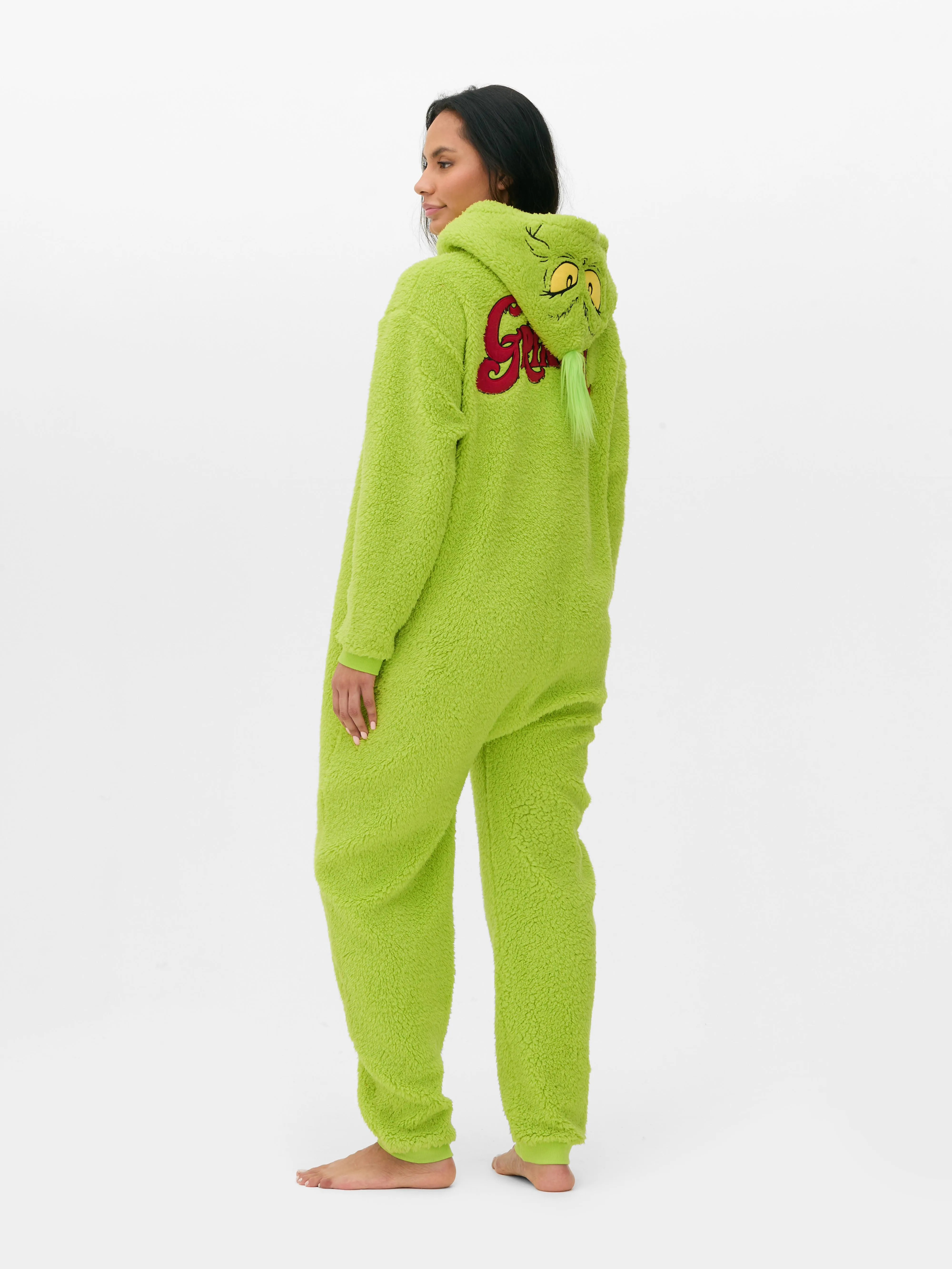 Tuta natalizia soffice da donna Il Grinch