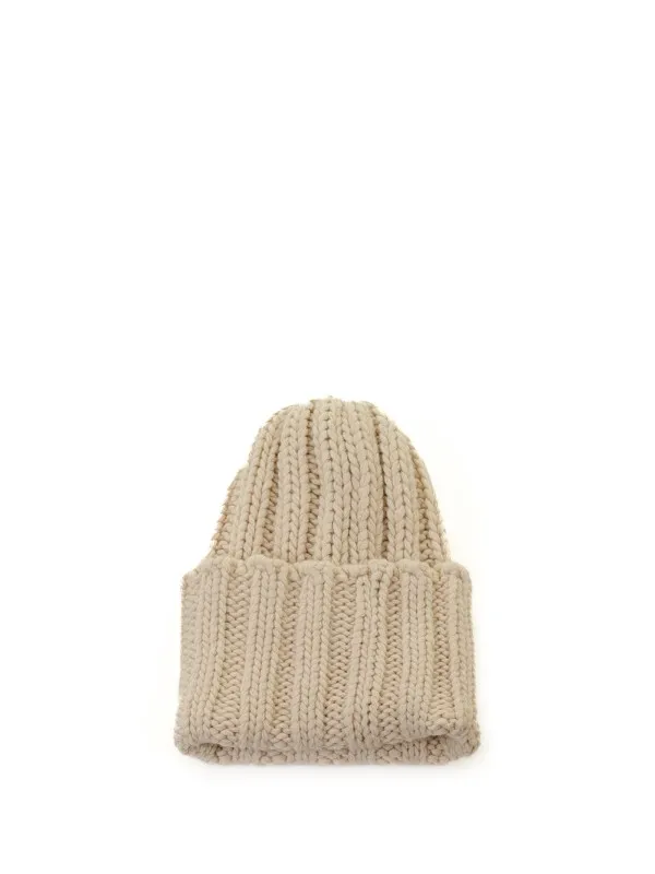 Vanilla cashmere beanie