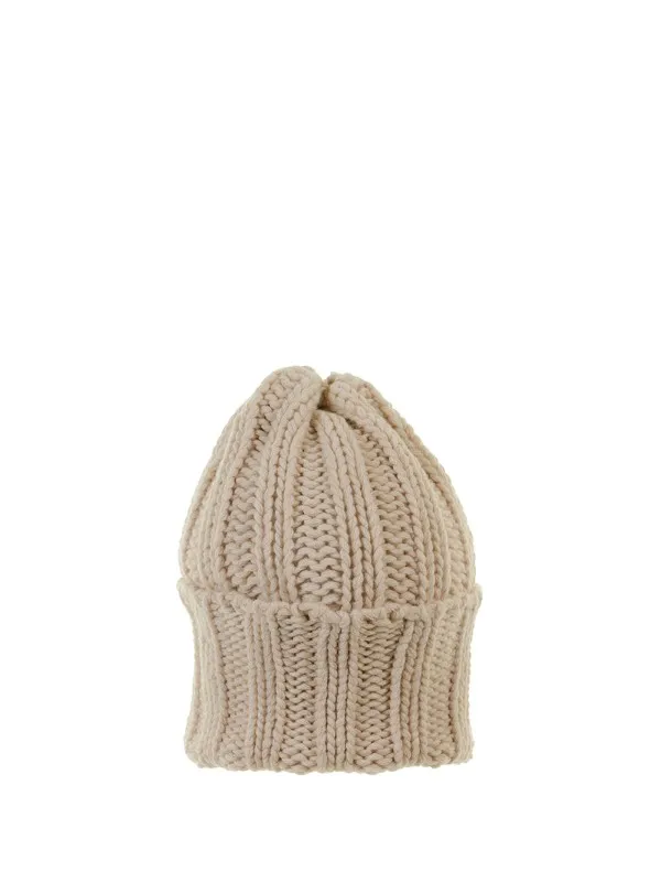 Vanilla cashmere beanie