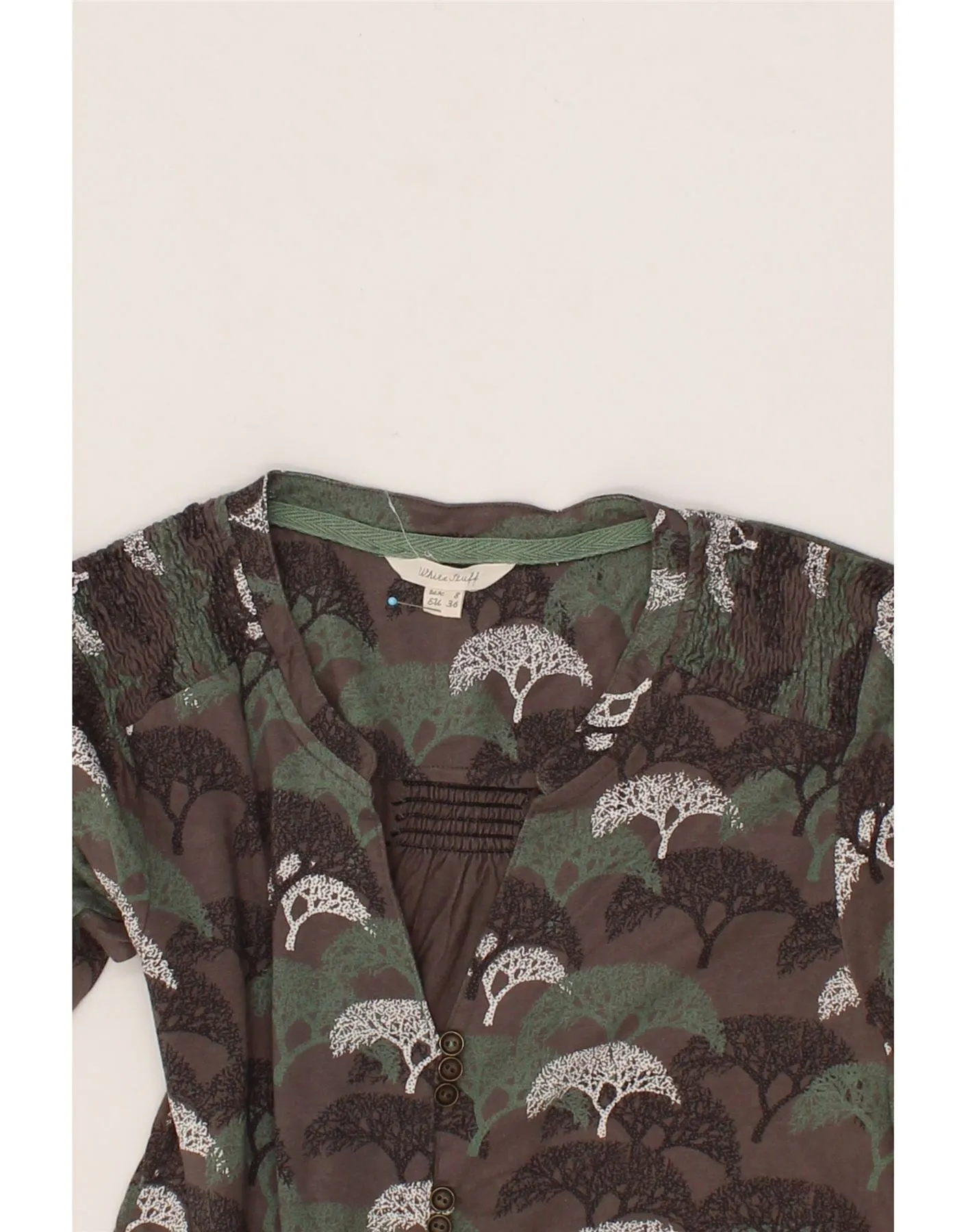 WHITE STUFF Womens Abstract Pattern Shirt Blouse UK 8 Small Multicoloured