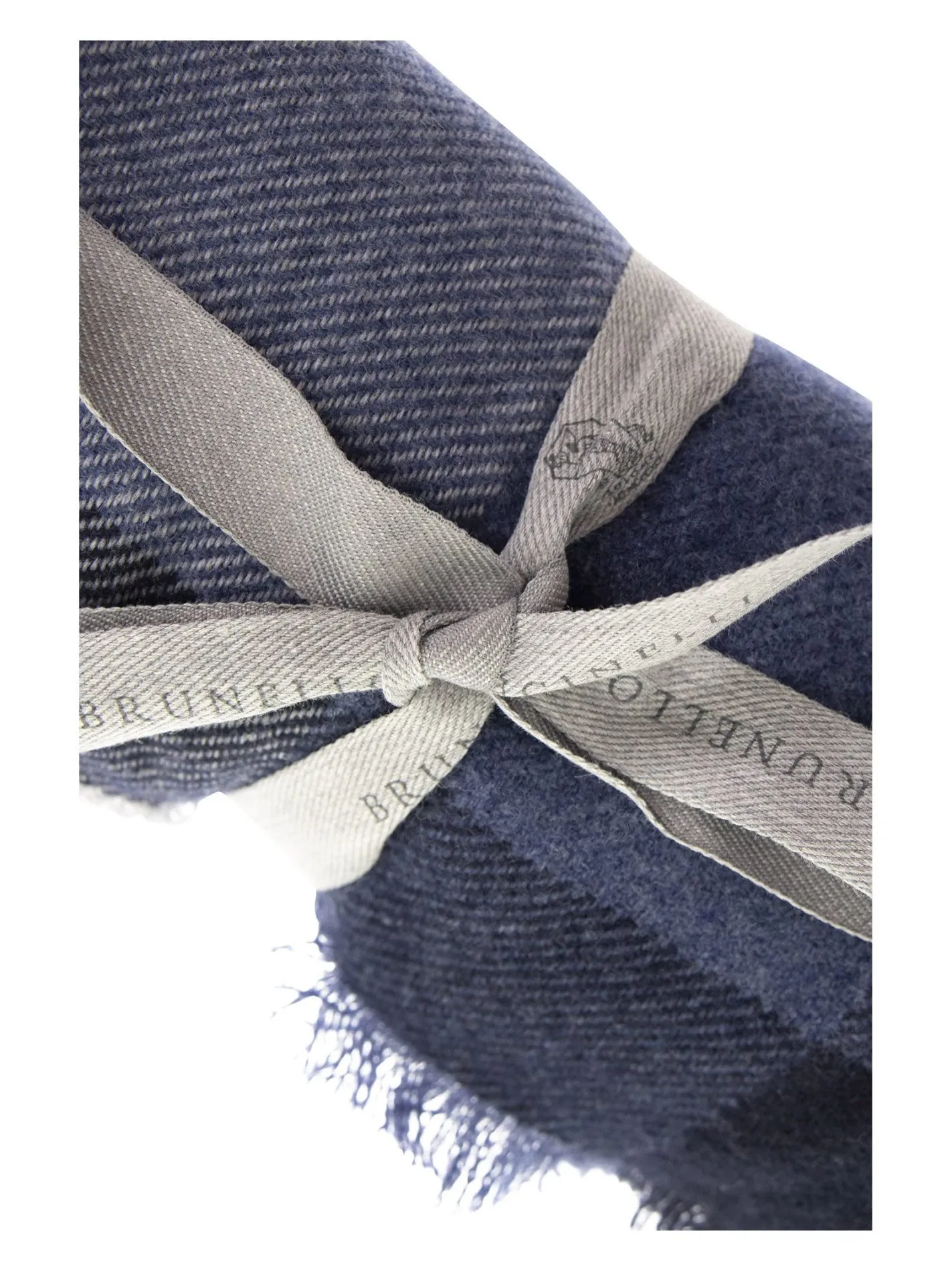 Wool and cashmere check scarf