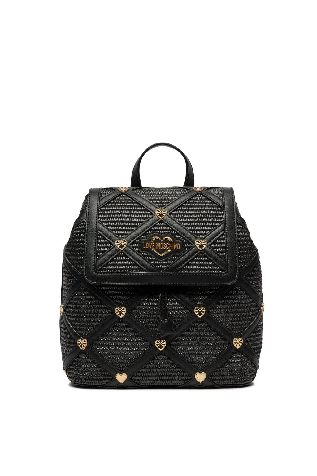 ZAINETTO NERO LOVE MOSCHINO IN RAFIA 4309