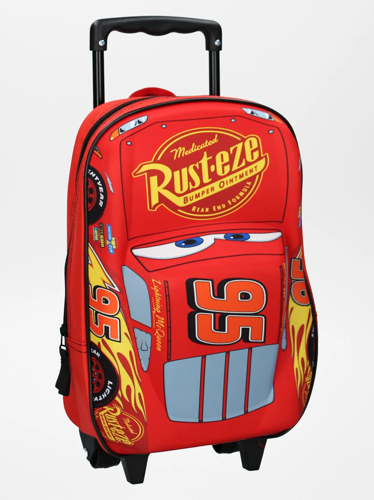 Zaino con rotelle 'Cars' - ROSSO