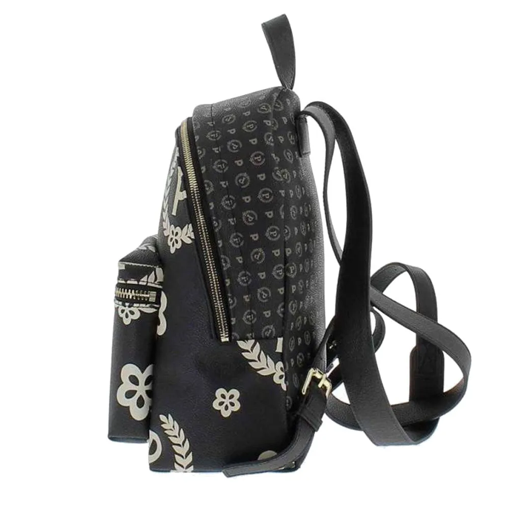 Zaino Donna POLLINI linea New Macro Heritage Nero e Bianco
