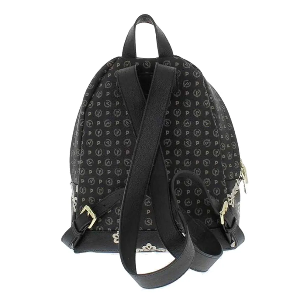 Zaino Donna POLLINI linea New Macro Heritage Nero e Bianco