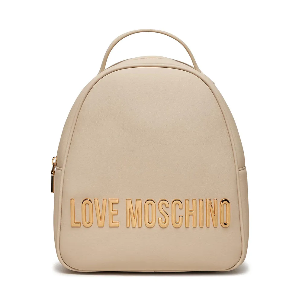 Zaino Donna Small LOVE MOSCHINO linea Maxi Lettering Avorio