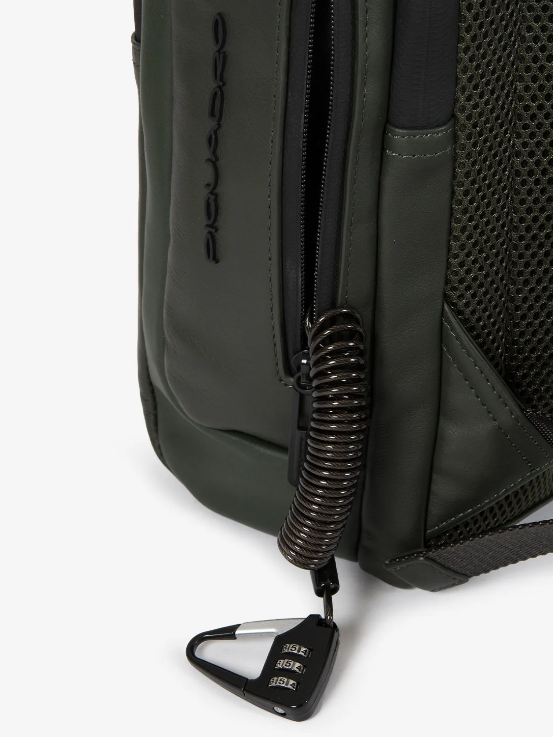Zaino in pelle porta pc 14'' verde