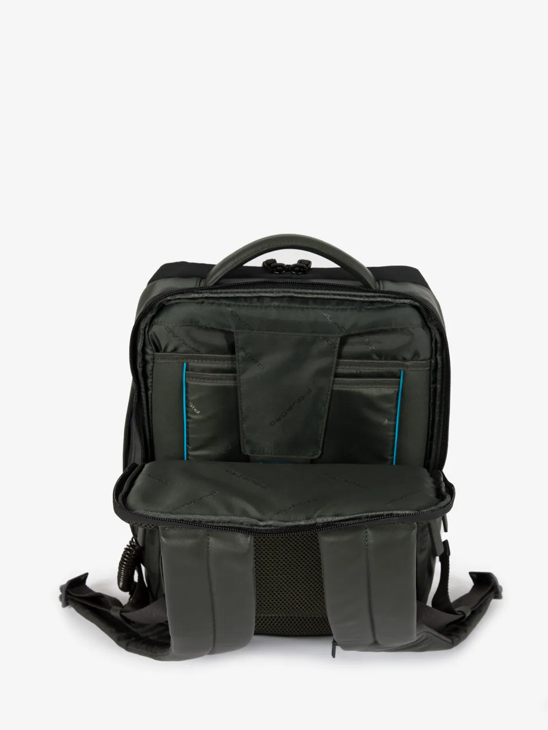 Zaino in pelle porta pc 14'' verde