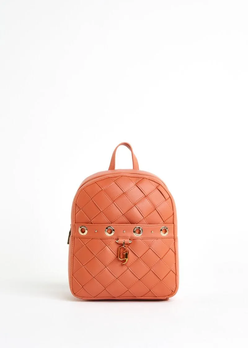 Zaino in similpelle intrecciata