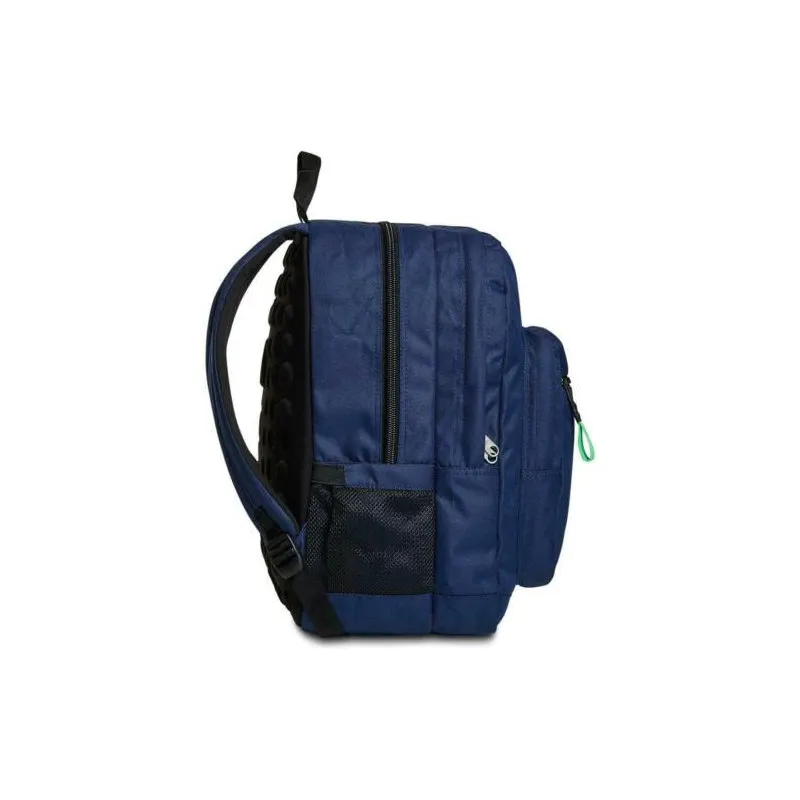 ZAINO SCUOLA SEVEN ORGANIZZATO + CAVO USB FREETHINK GRS UNISEX BLU 30X42X20CM 30LT GARANZIA 4 ANNI SEVEN ITALY