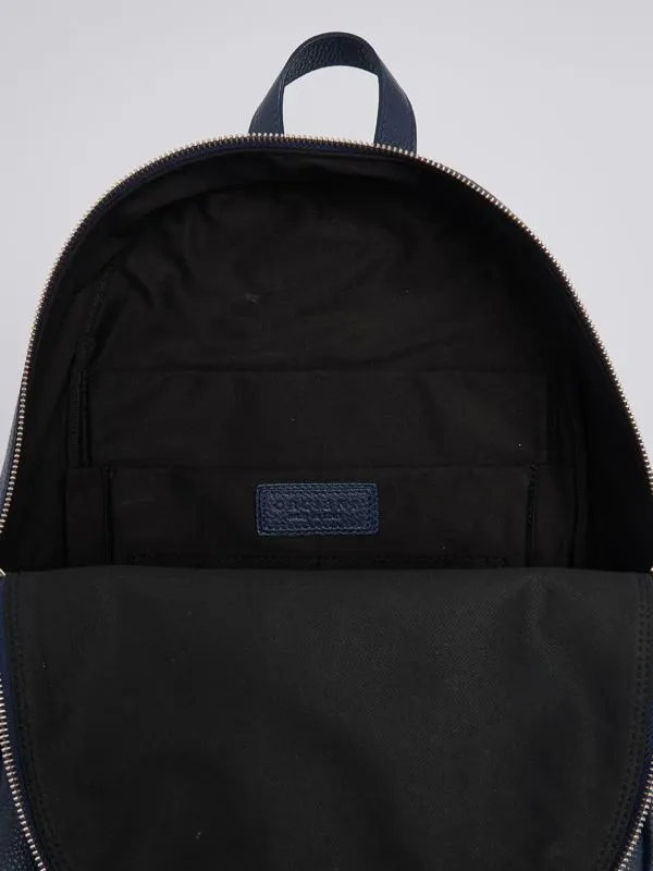 Zaino uomo Orciani Micron in pelle martellata Navy